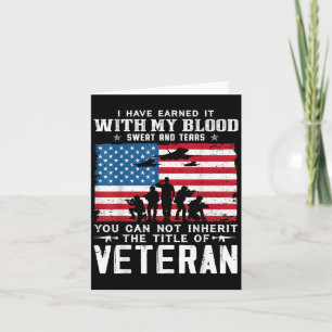 Us Army Veteran You Can Not Inherit The Title Of V Card