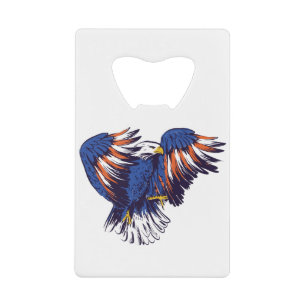 US Bald Eagle Credit Card Bottle Opener