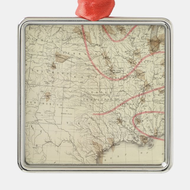 US Barometer Metal Ornament (Front)