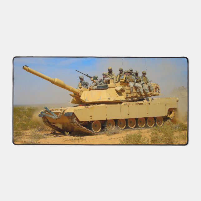 US BATTLE TANK – M1 ABRAMS DESK MAT (Front)