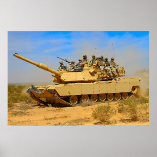 US BATTLE TANK – M1 ABRAMS POSTER