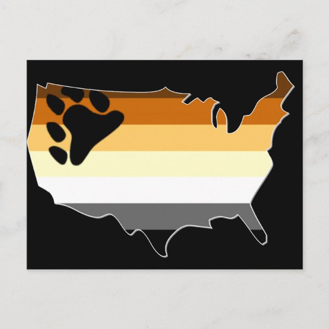 US Bear Pride Postcard (Front)