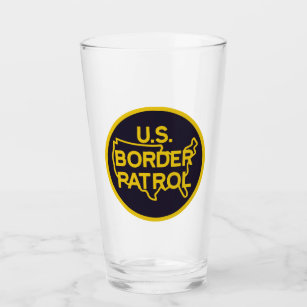 US Border Patrol Seal Glass