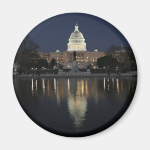 US Capitol Building Night Magnet
