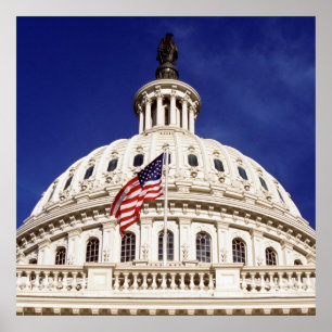 US capitol building, Washington DC Poster