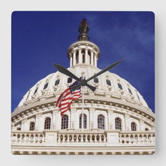 US capitol building, Washington DC Square Wall Clock