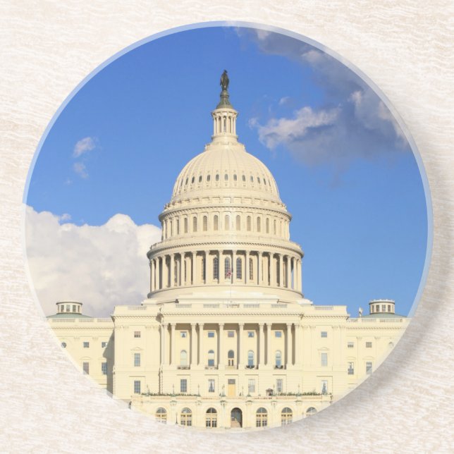 US Capitol Building, Washington DC, USA Coaster (Front)