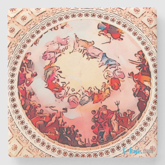 US Capitol Rotunda Dome Stone Coaster (Front)
