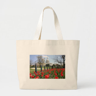 US Capitol spring flower Large Tote Bag