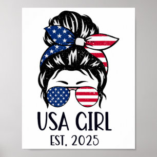 Us Citizen Est 2025 New Citizenship American Usa G Poster