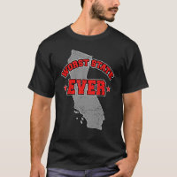 US Citizen Proud America Land Map Worst State Cali