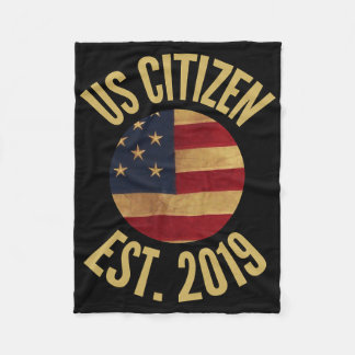 Us Citizenship 2019 Gif American Flag Usa Fleece Blanket