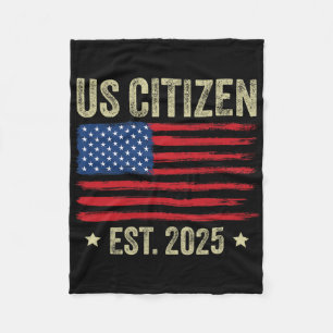 Us Citizenship Decoration American New Usa Citizen Fleece Blanket