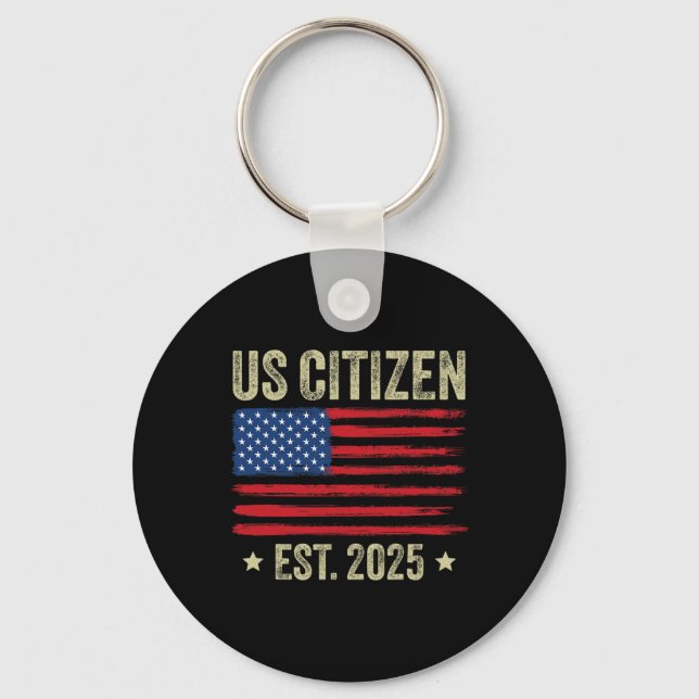 Us Citizenship Decoration American New Usa Citizen Keychain (Front)