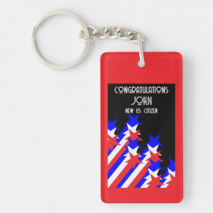 US Citizenship Granted Keychain