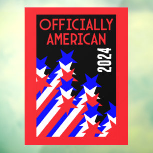 US Citizenship Granted Window Cling