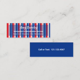 US Citizenship Immigration Mini Business Card