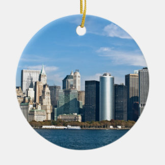 US Cityscape: New York Skyline #1 Ceramic Ornament