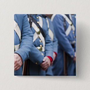 US Civil War-era Marines, military 2 Inch Square Button