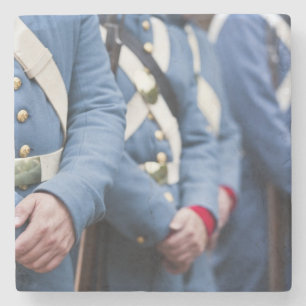US Civil War-era Marines, military Stone Coaster