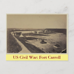 US Civil War: Fort Carroll Postcard
