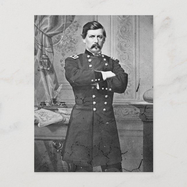 US Civil War: General McClellan Postcard (Front)