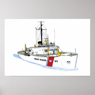 US Coast Guard Cutter Mackinaw (WAGB-83) midcareer Poster