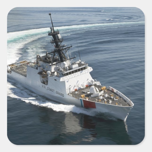 US Coast Guard Cutter Waesche 2 Square Sticker (Front)