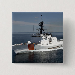 US Coast Guard Cutter Waesche 3 2 Inch Square Button