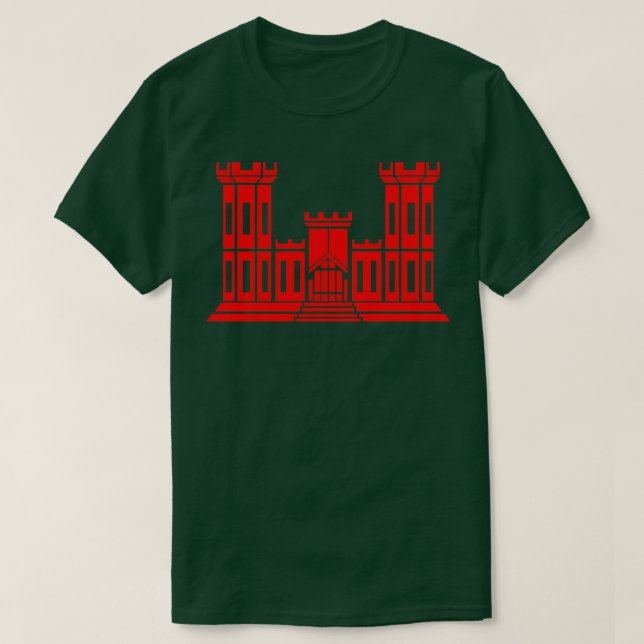 US Combat Engineer  T-Shirt (Design Front)