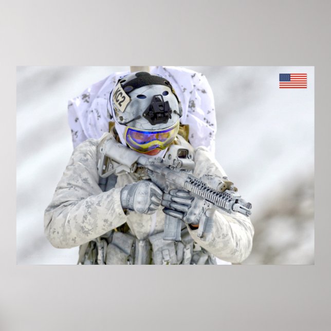 US COMBAT PERSONNEL POSTER (Front)