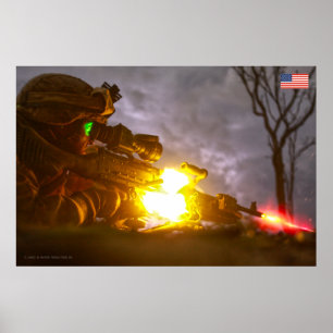 US COMBAT PERSONNEL POSTER