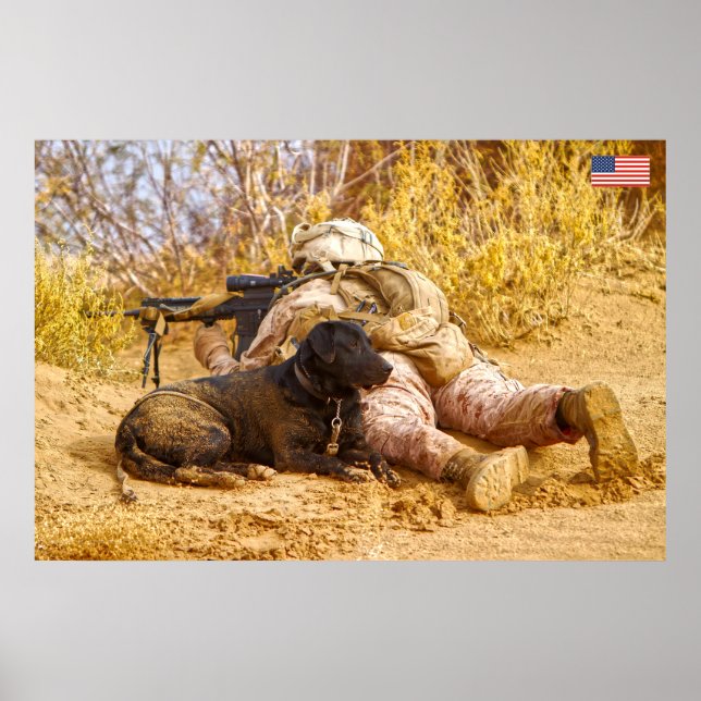 US COMBAT PERSONNEL POSTER (Front)