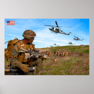 US COMBAT PERSONNEL POSTER
