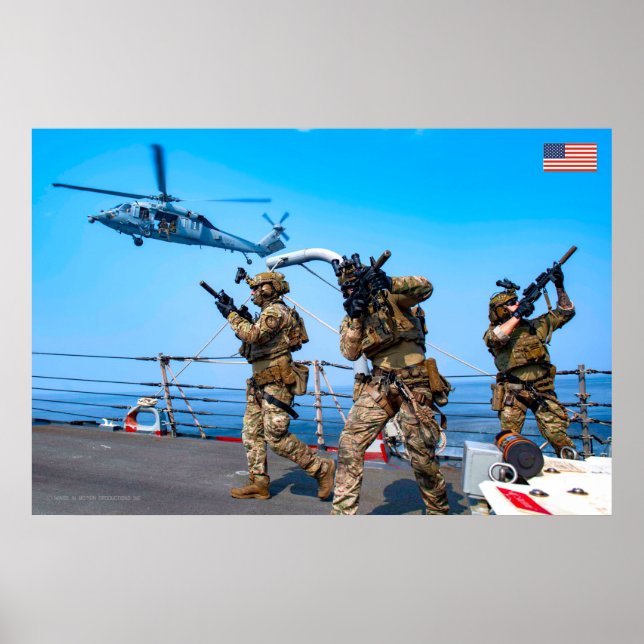 US COMBAT PERSONNEL POSTER (Front)