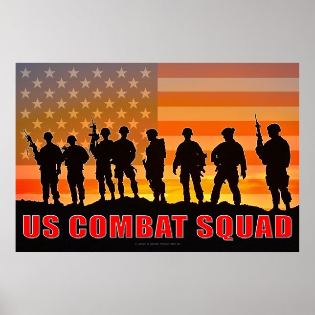 US COMBAT PERSONNEL POSTER (Front)