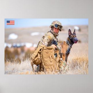 US COMBAT WOMEN POSTER