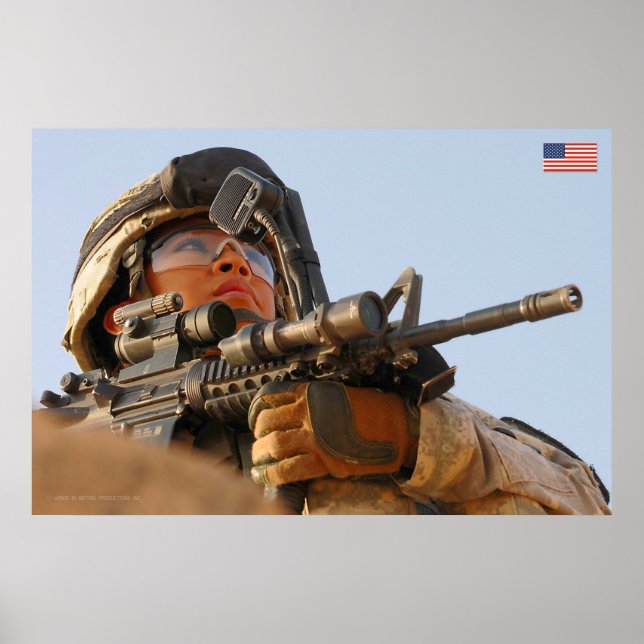 US COMBAT WOMEN POSTER (Front)