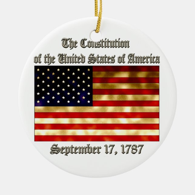 US Constitution Ceramic Ornament (Front)