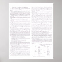 US Constitution Parchment Typescript, Mauve,