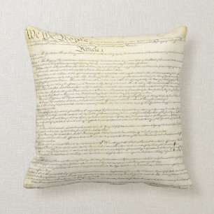 US Constitution Throw Pillow