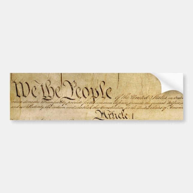 US Constitutional Freedoms - Know Your Rights! Bumper Sticker (Front)