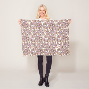 US Copper Pennies Fleece Blanket