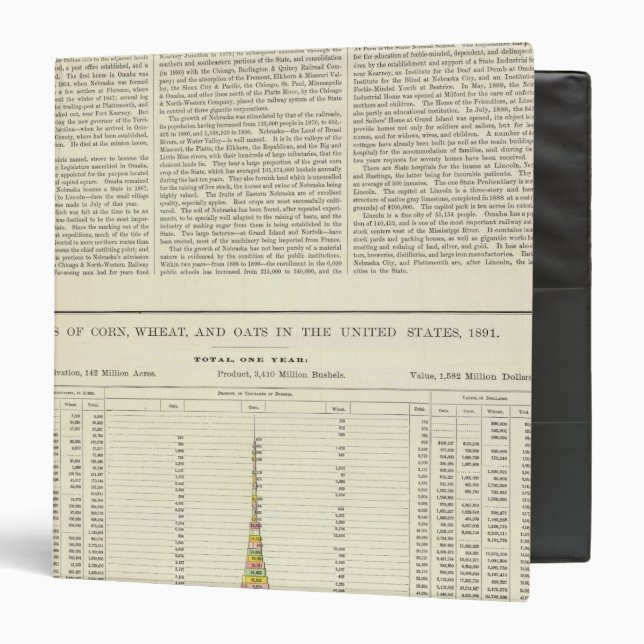 US Corn, Wheat, and Oats, 1870-1891 2 Binder (Front/Inside)
