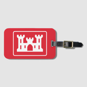 US Corps of Engineers DOD Military Luggage Tag