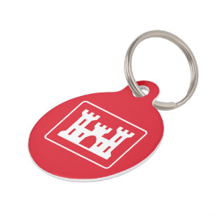 US Corps of Engineers DOD Military Pet Tag
