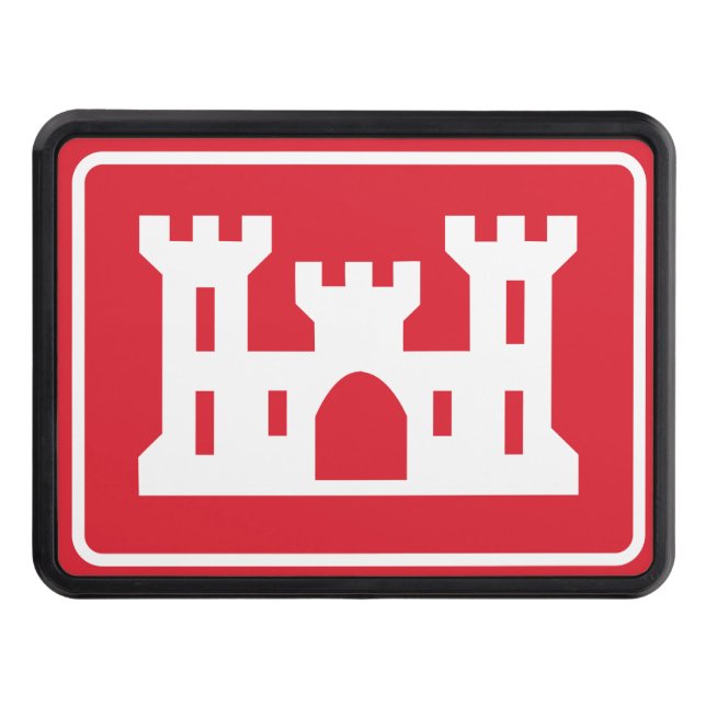 US Corps of Engineers DOD Military Trailer Hitch Cover (Front)