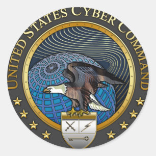 US Cyber Command Classic Round Sticker