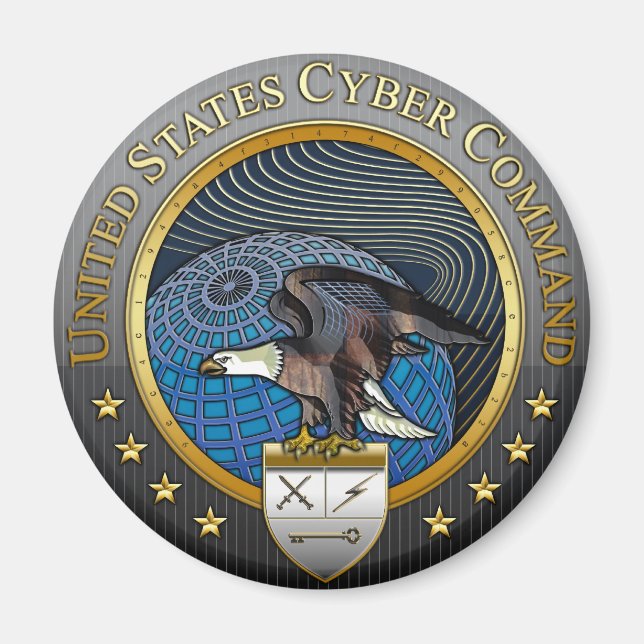 US Cyber Command Magnet (Front)