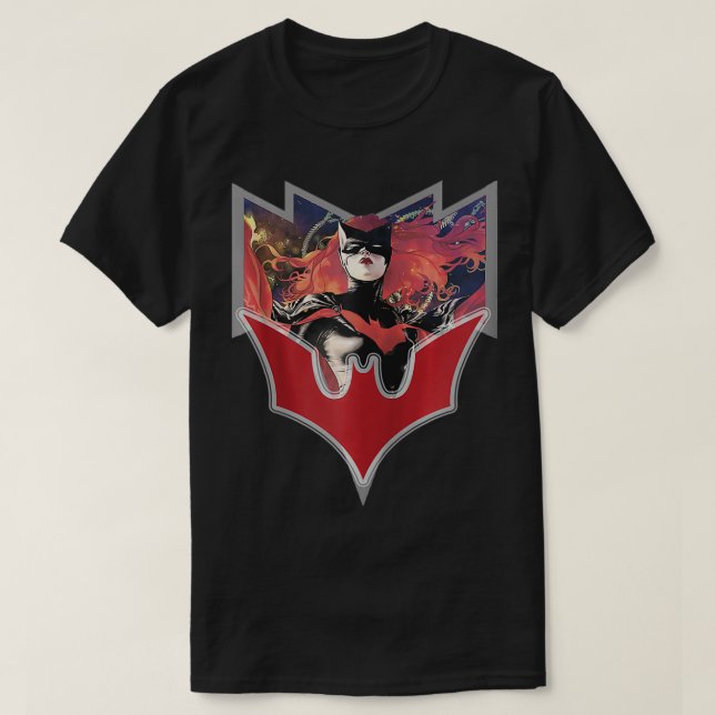 US DC Batwoman + Logo Elegy Zip  T-Shirt (Design Front)